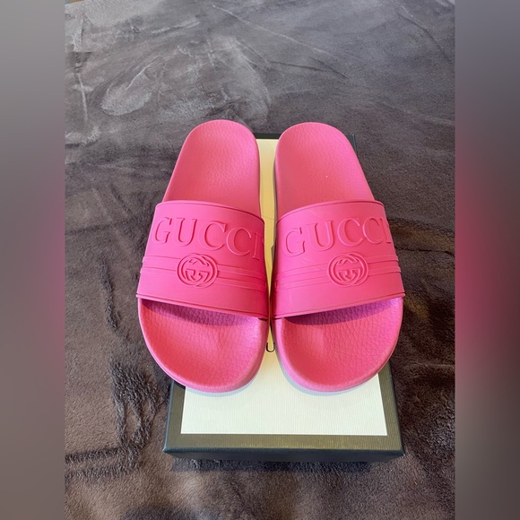 Gucci Shoes - Pink Gucci slides